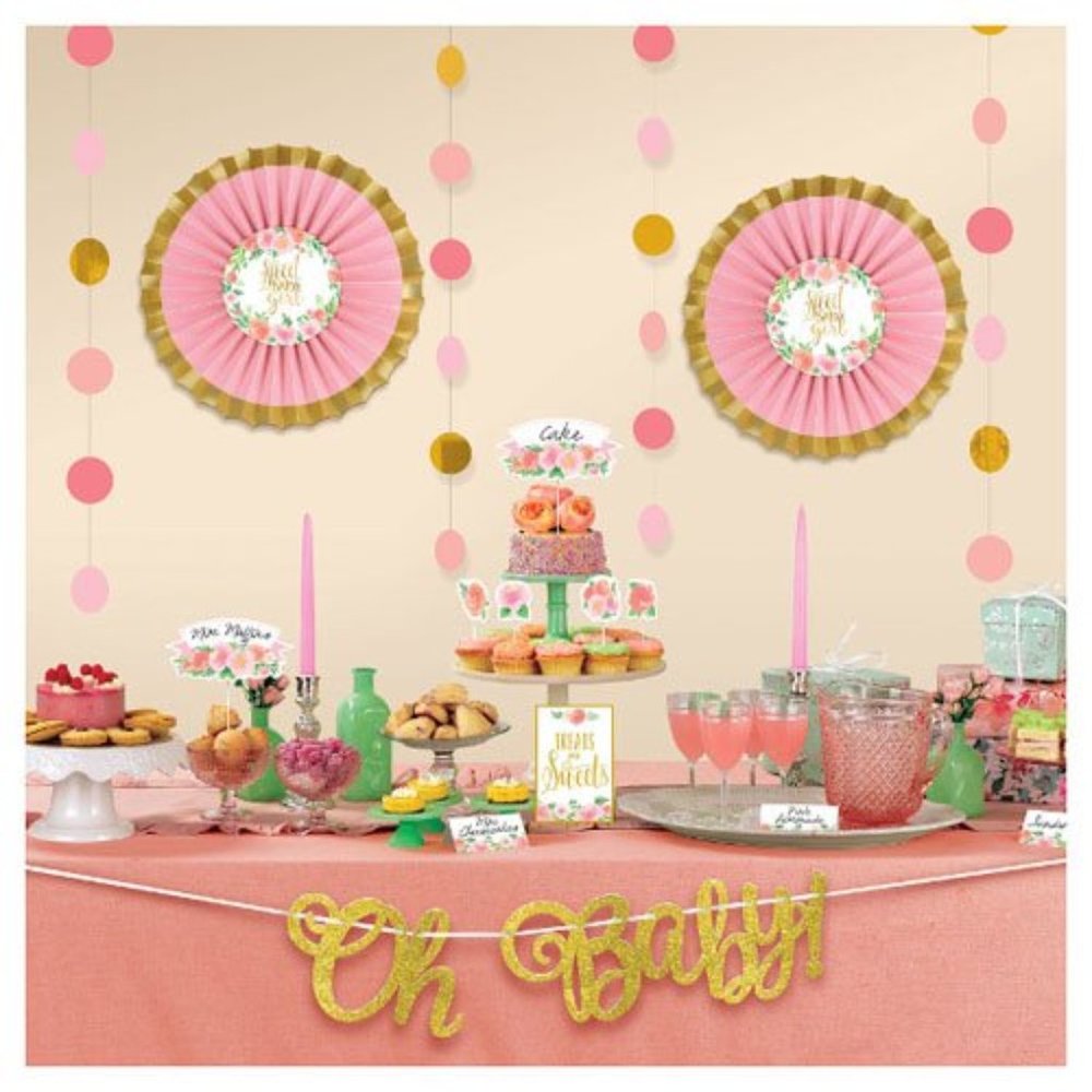 1 Baby Girl Baby Shower Bundle 'Sweet Floral'